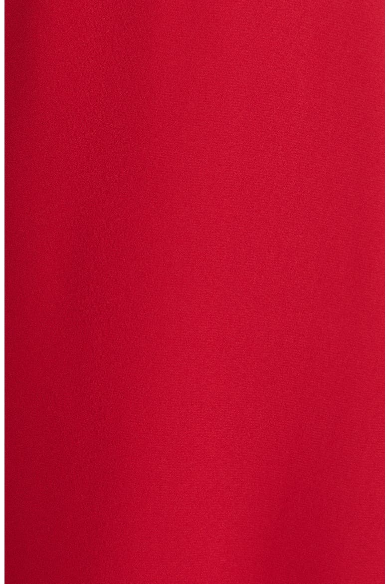 Corset Ruffle Dress, Alternate, color, RED