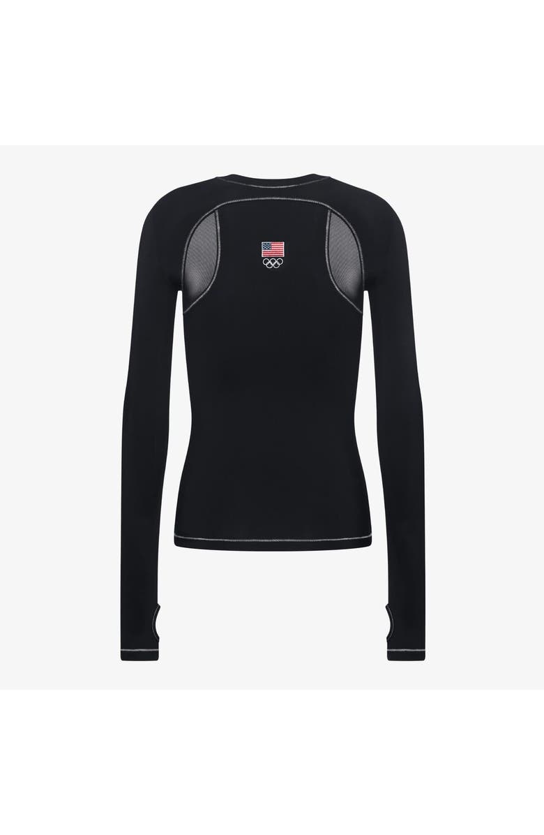 Off Season Women's Black Team USA Long Sleeve T-Shirt with Thumbholes, Alternate, color, Black