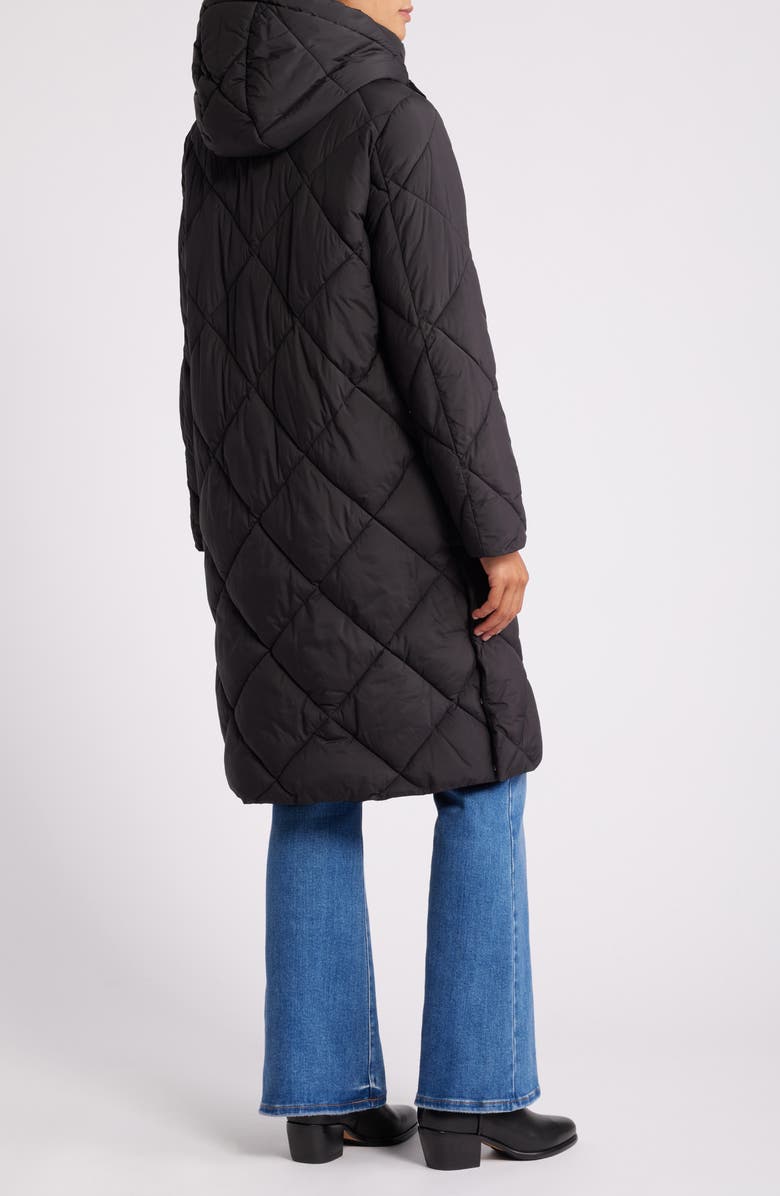 Sam Edelman Hooded Quilted Coat, Alternate, color,