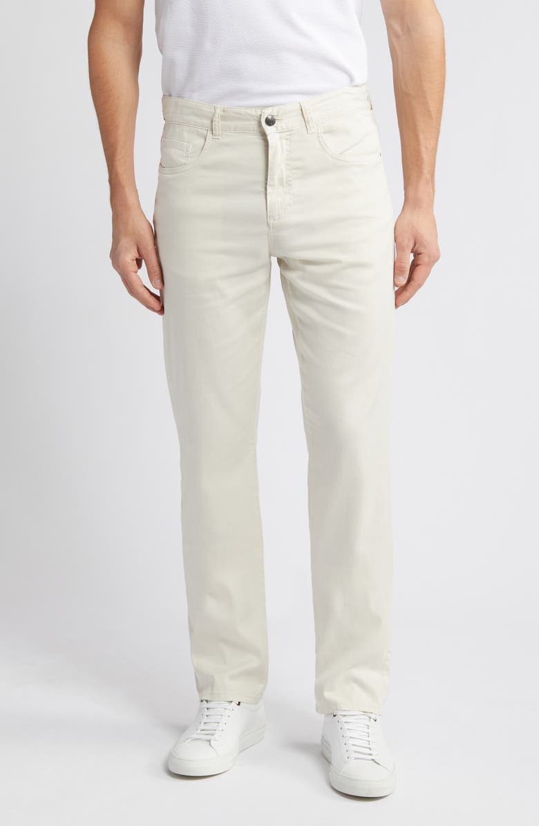 Canali Stretch Twill Five Pocket Pants, Main, color, 