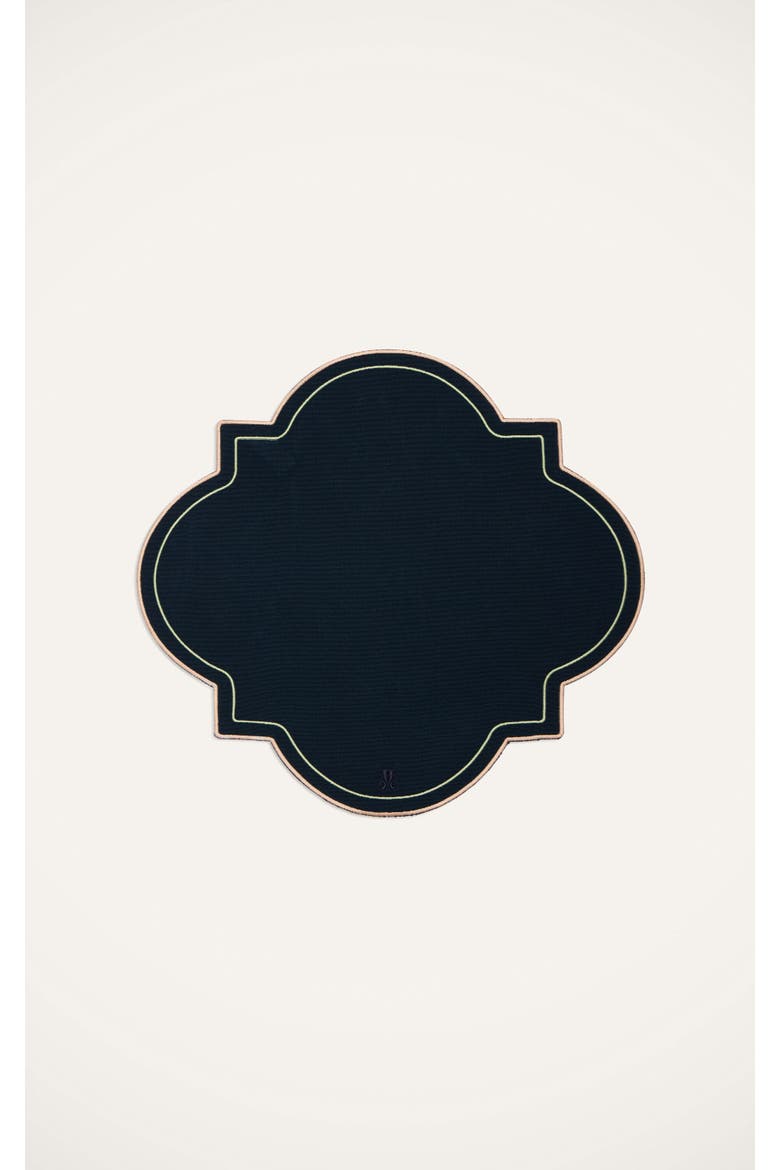 Medallion Placemats Set Of 2, Alternate, color, Solid Navy