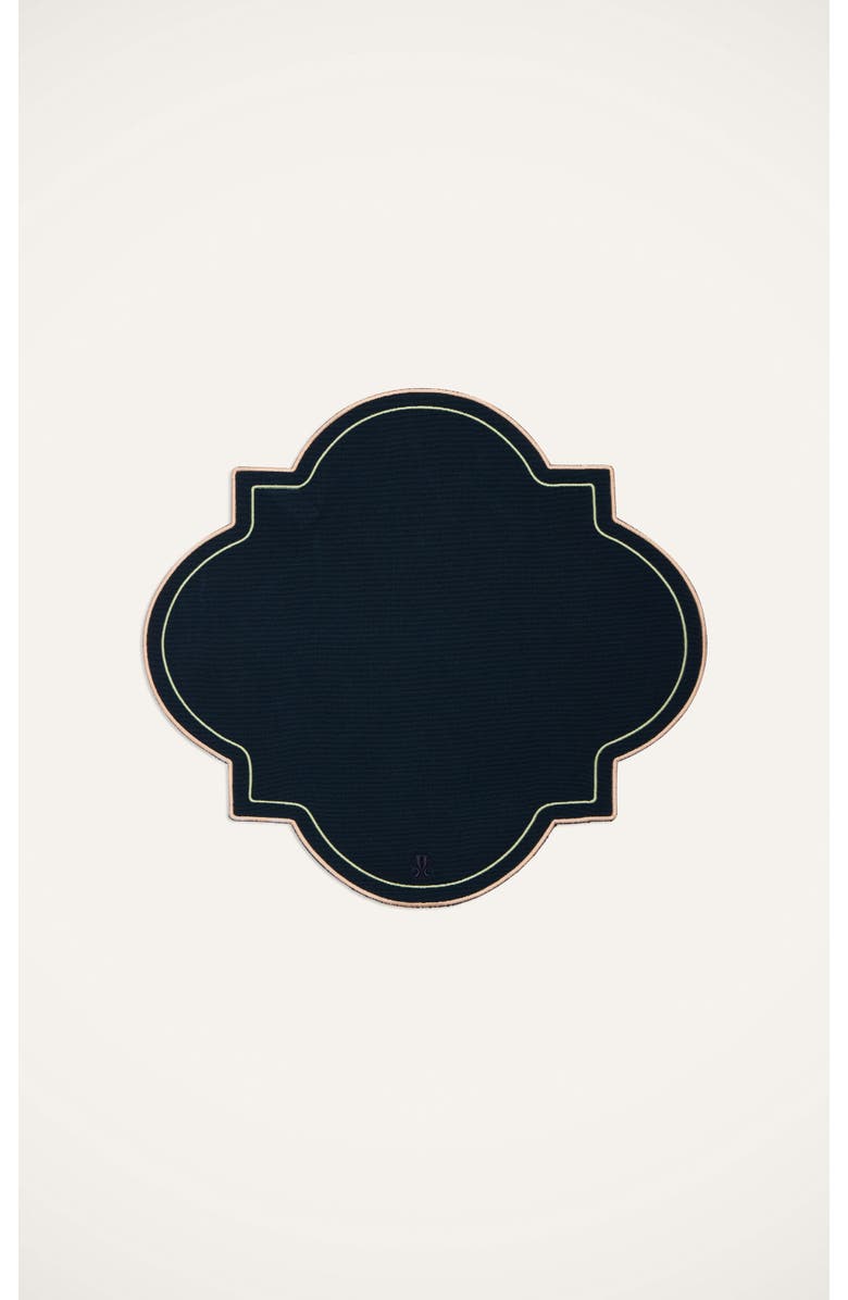 La DoubleJ Medallion Placemats Set Of 2, Alternate, color, Solid Navy