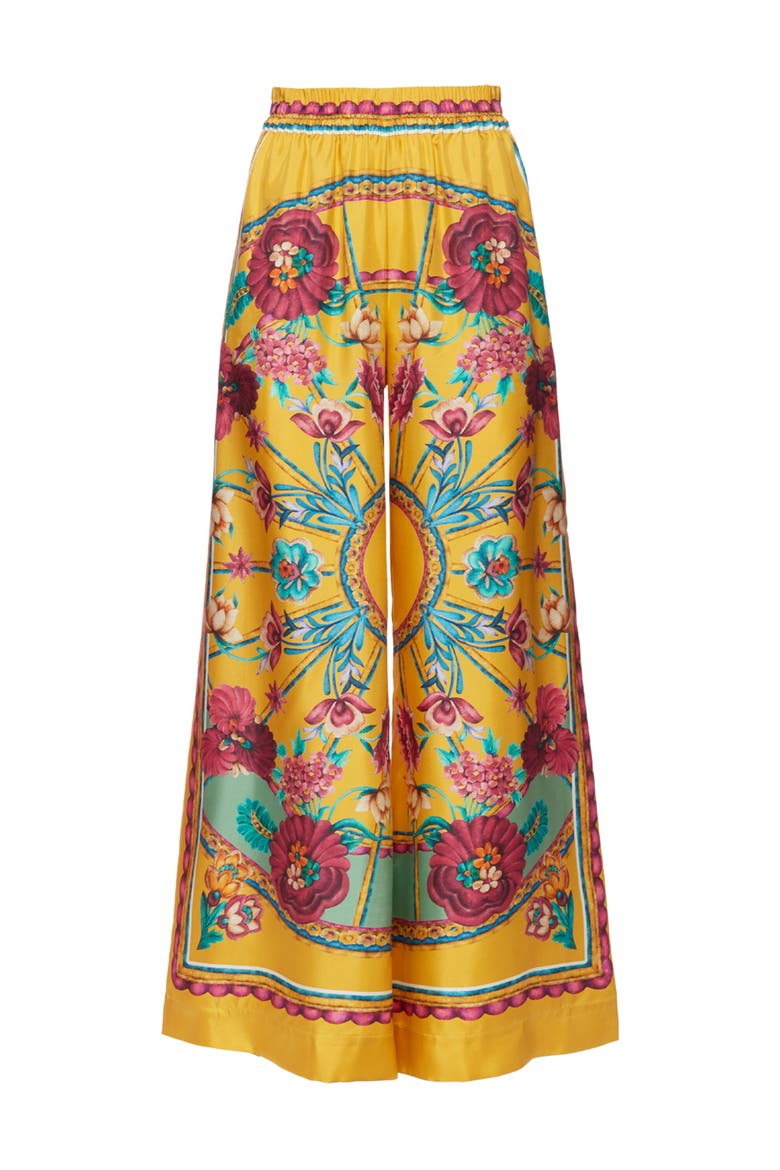 Palazzo Pants Zodiac Placée Marigold, Alternate, color, Zodiac Placée Marigold