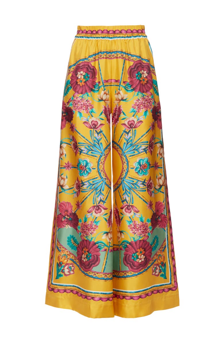 La DoubleJ Palazzo Pants Zodiac Placée Marigold, Alternate, color, Zodiac Placée Marigold