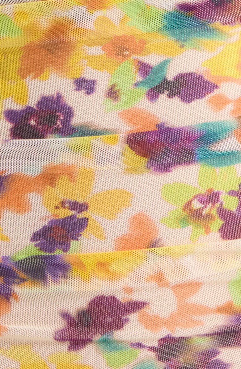 AFRM Ineson Floral Print Strapless Minidress, Alternate, color, Tossed Ditsy