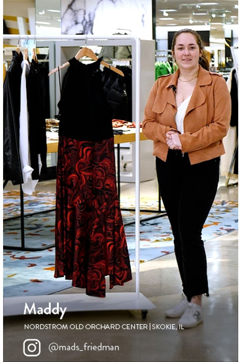Rosieo Twist Knit Bodice Midi Dress video