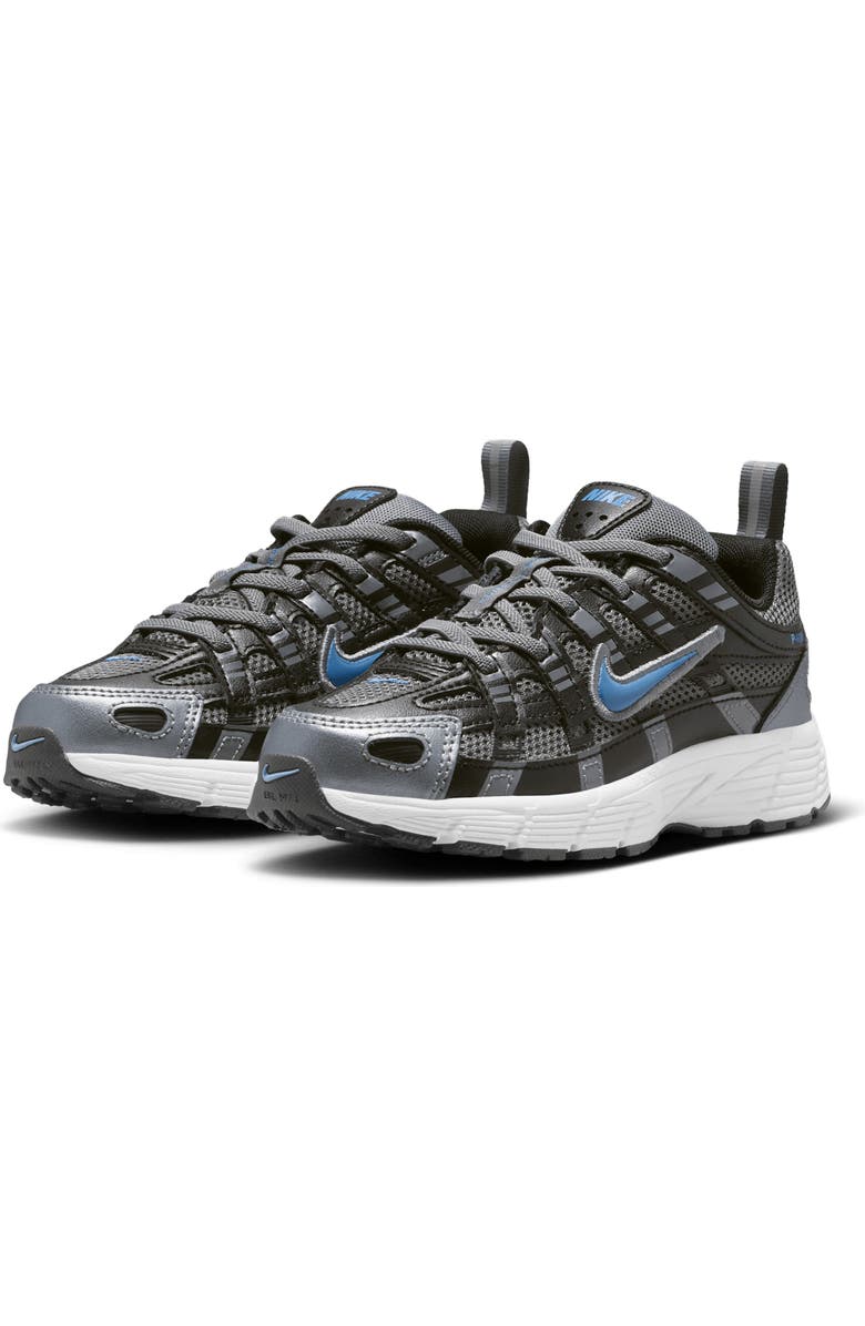 Nike Kids' P-6000 Sneaker, Main, color, Grey/ Black/ Platinum/ Blue
