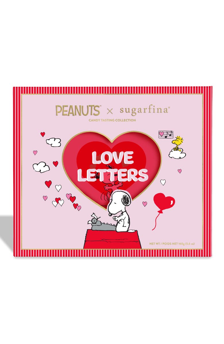 sugarfina x Peanuts<sup
™</sup
 Love Letters Candy Tasting Collection Box, Alternate, color, 