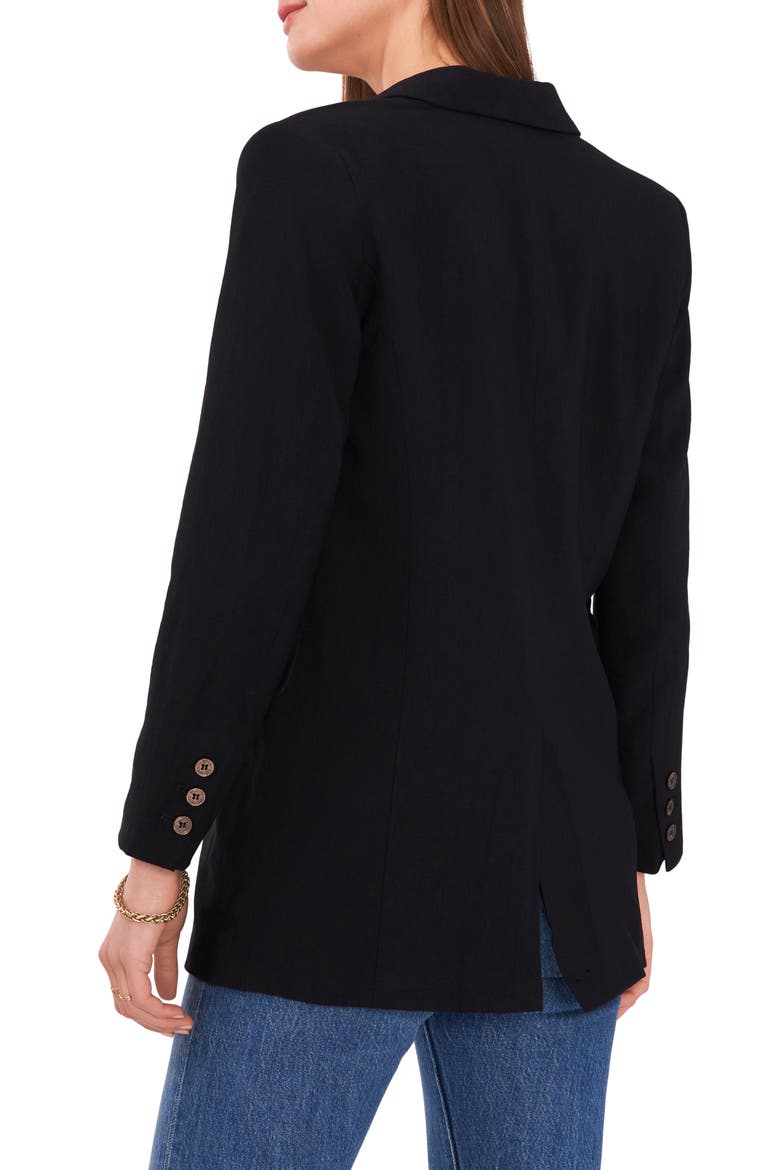 Notch Collar Blazer, Alternate, color, RICH BLACK