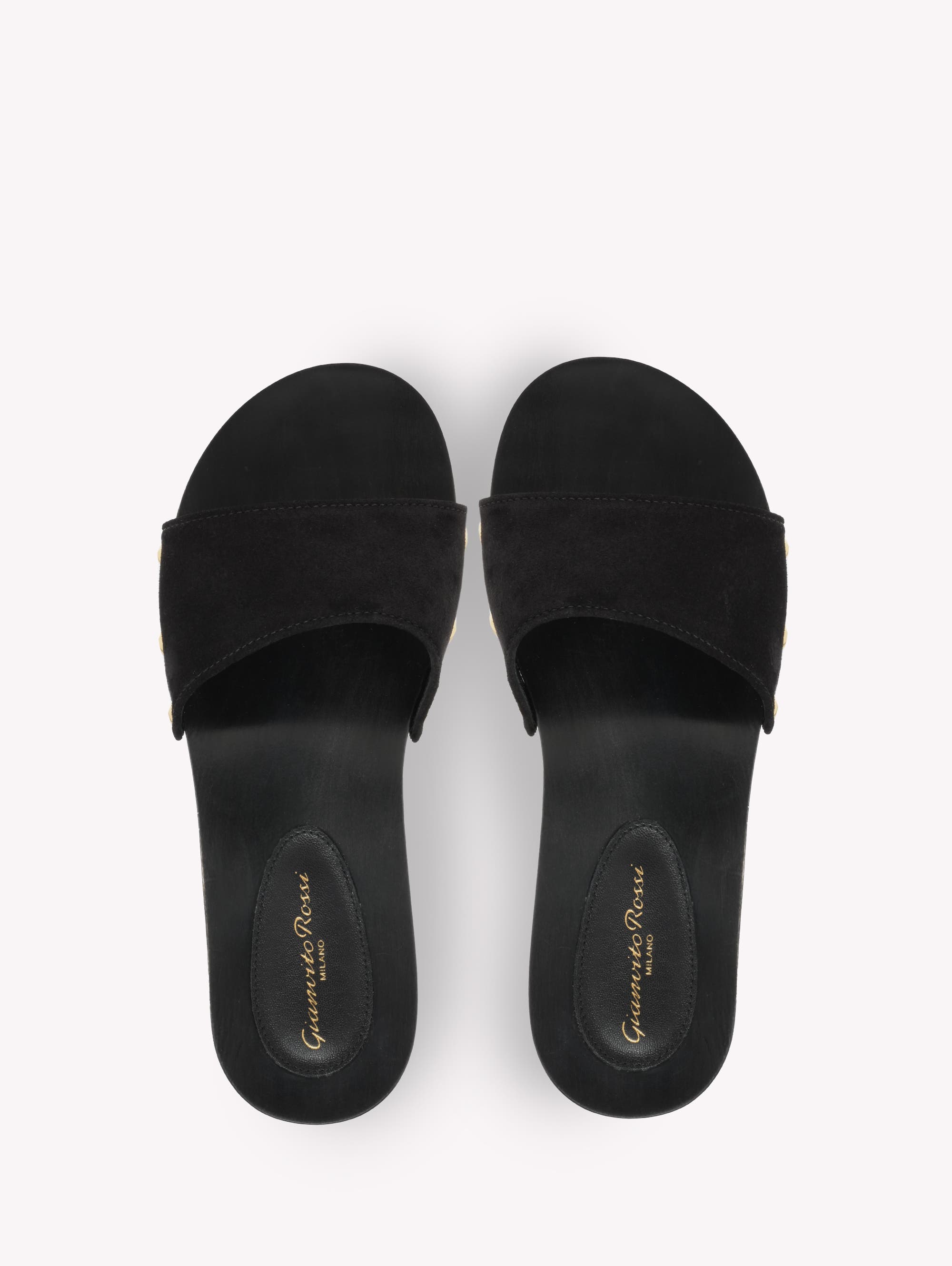 Gianvito Rossi Riviera Sandals, Alternate, color, Black Suede