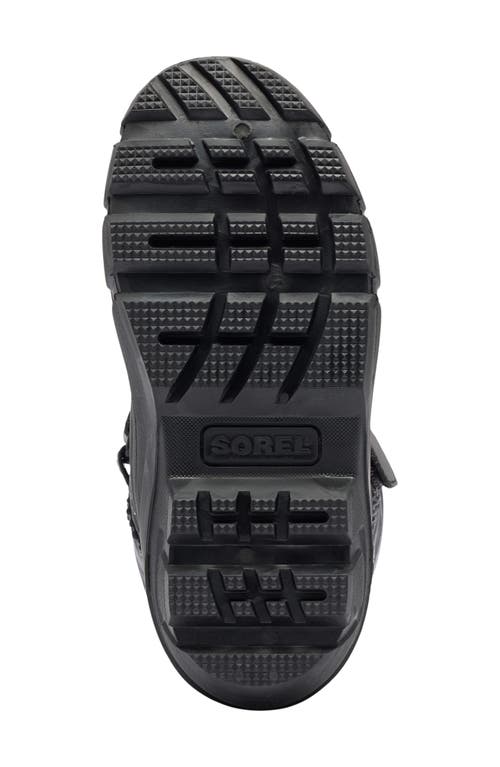 Sorel Kids' Flurry Water Resistant Snow Boot In Black