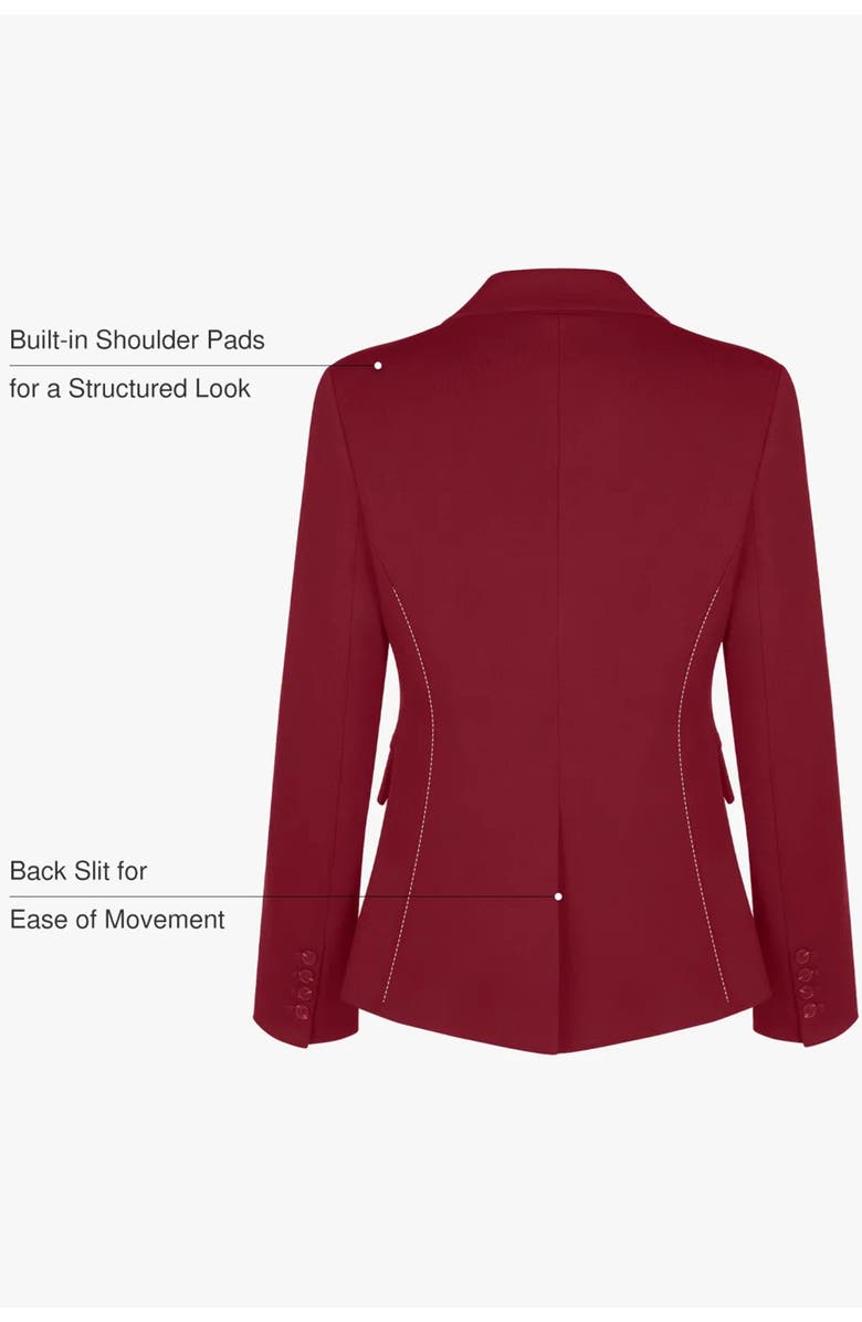 Popilush Shape-Sculpting Fitted Jacket, Alternate, color, Midnight Black