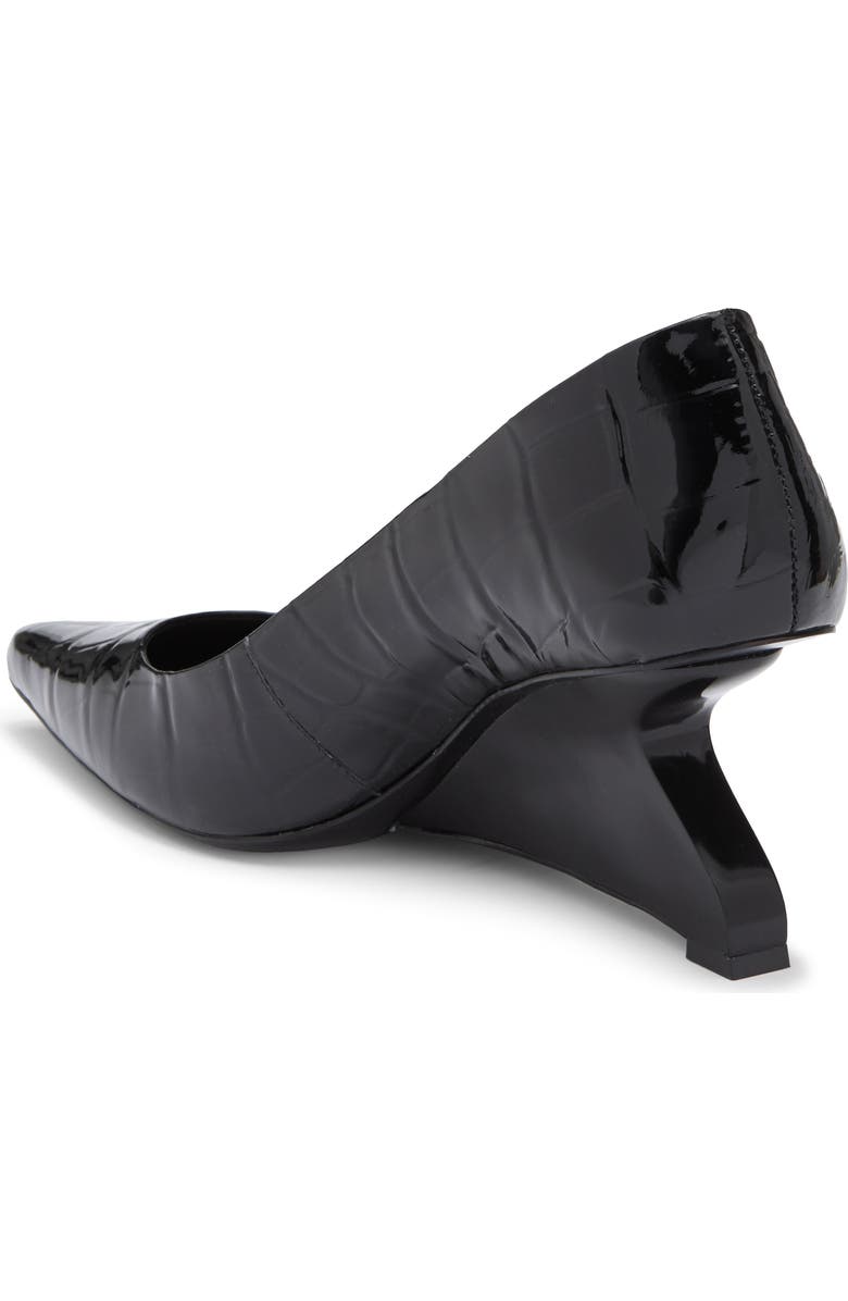 Reformation Willa Croc Embossed Pump, Alternate, color,