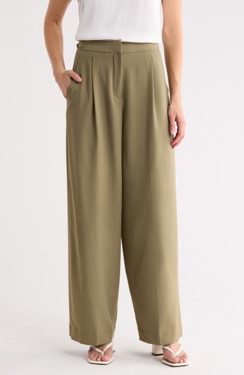 Woven Pleat Front Trousers
