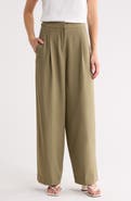 MAX STUDIO Woven Pleat Front Trousers