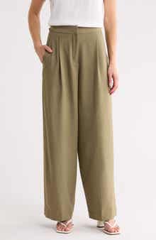 Woven Pleat Front Trousers