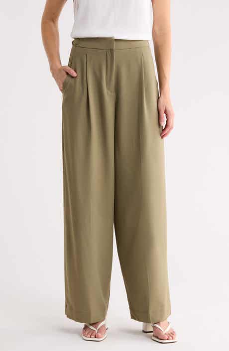 Woven Pleat Front Trousers