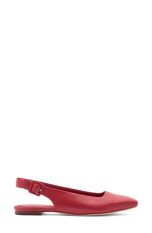 Vince Brody Slingback Flat In Red