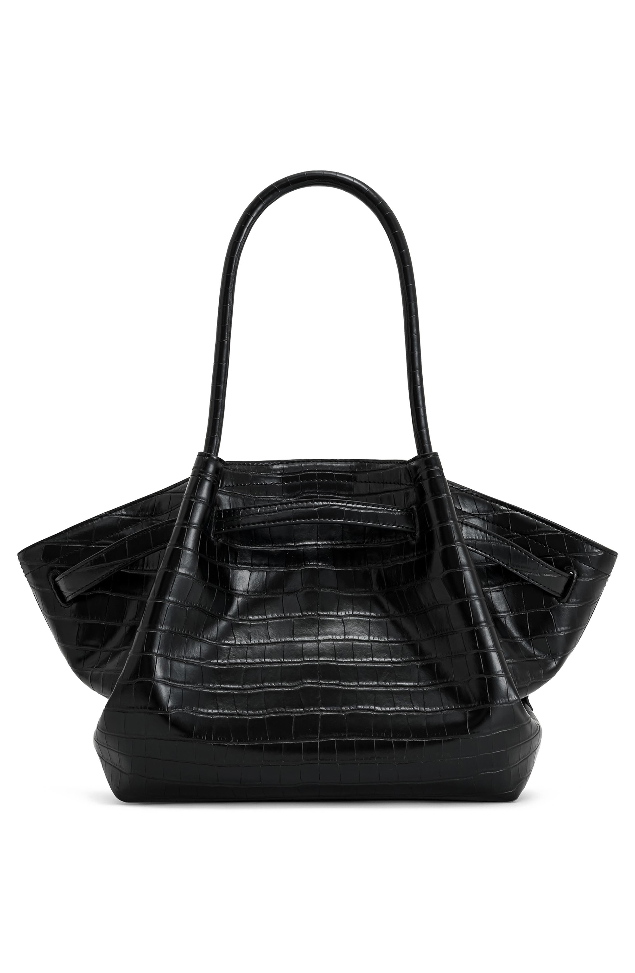 JW PEI Medium Hana Croc Embossed Faux Leather Tote, Alternate, color, 