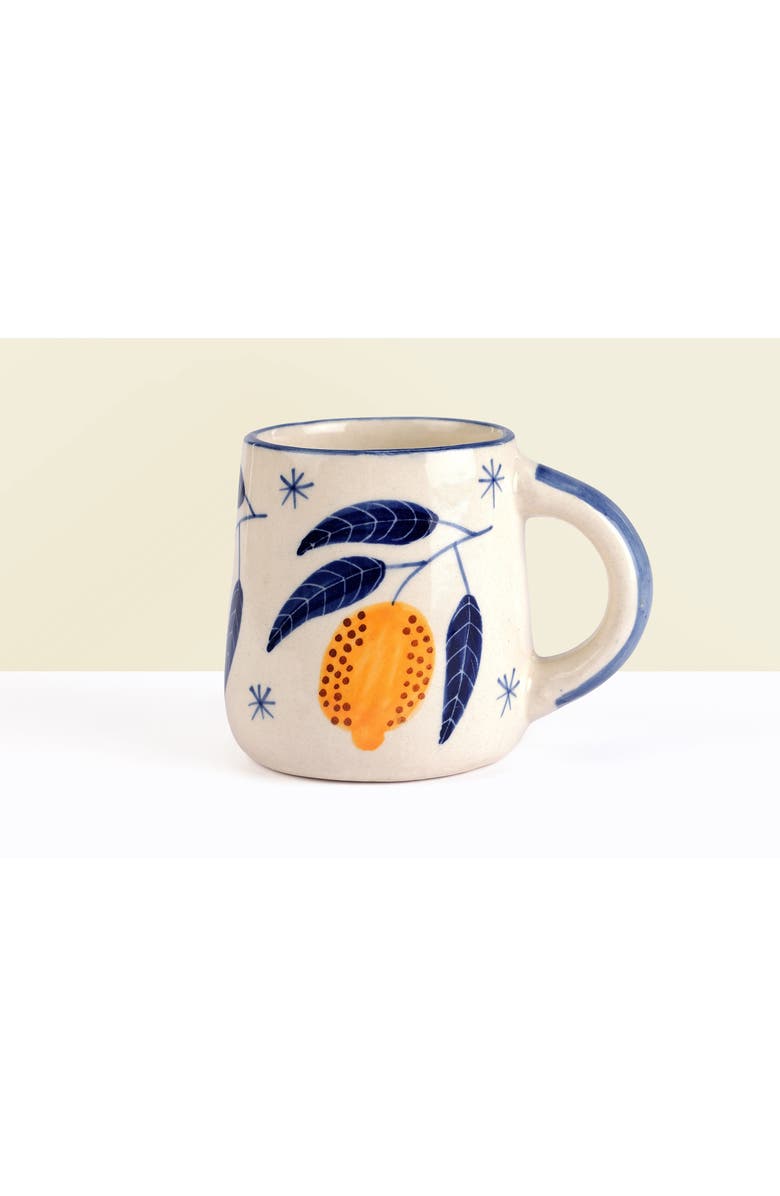 Casa Amarosa Lemon Mug, Alternate, color, Yellow
