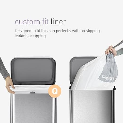 Simplehuman Code Q Custom Fit Liners With Quick Dispense Packs