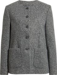 Nordstrom Textured Collarless Jacket