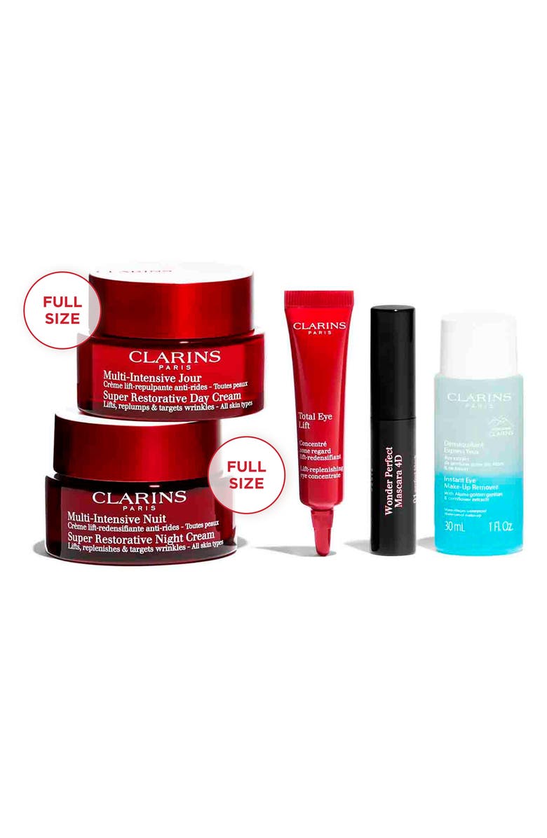 Clarins Super Restorative Anti-Aging Luxury Skin Care Set (Limited Edition) $348 Value, Alternate, color, 