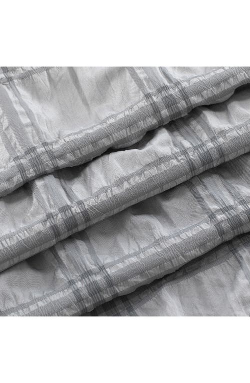 Dainty Home Crinkle Plaid Shower Curtain In Blue