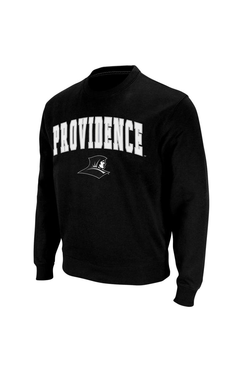 COLOSSEUM Men's Colosseum Black Providence Friars Arch & Logo Crew Neck Sweatshirt, Main, color, Black