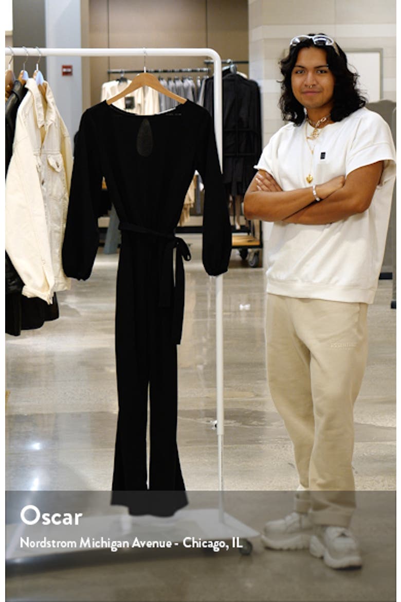Joy Long Sleeve Tie Waist Jumpsuit video