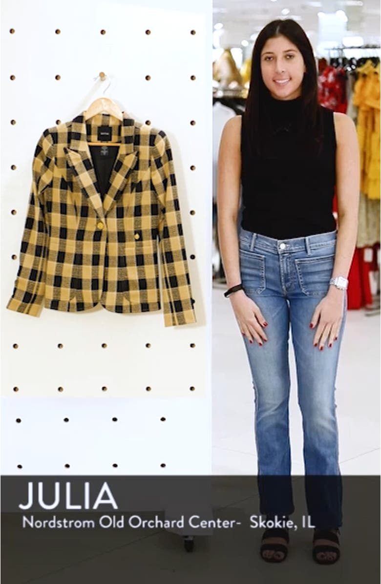 Duchess Plaid Cutaway Blazer, sales video thumbnail