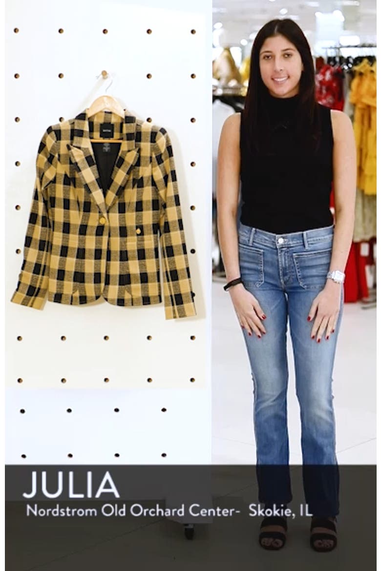 Duchess Plaid Cutaway Blazer video