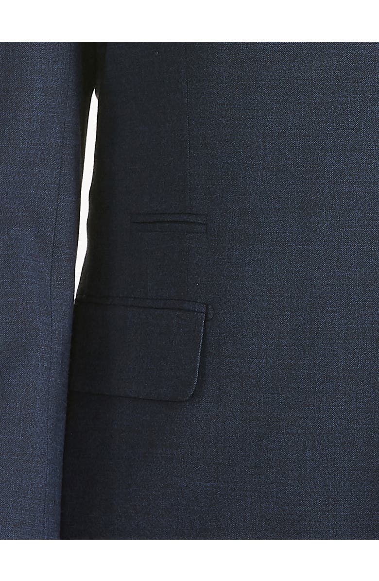 Synrgy by DXL Jacket-Relaxer Performance Mélange Suit Jacket, Alternate, color, Blue