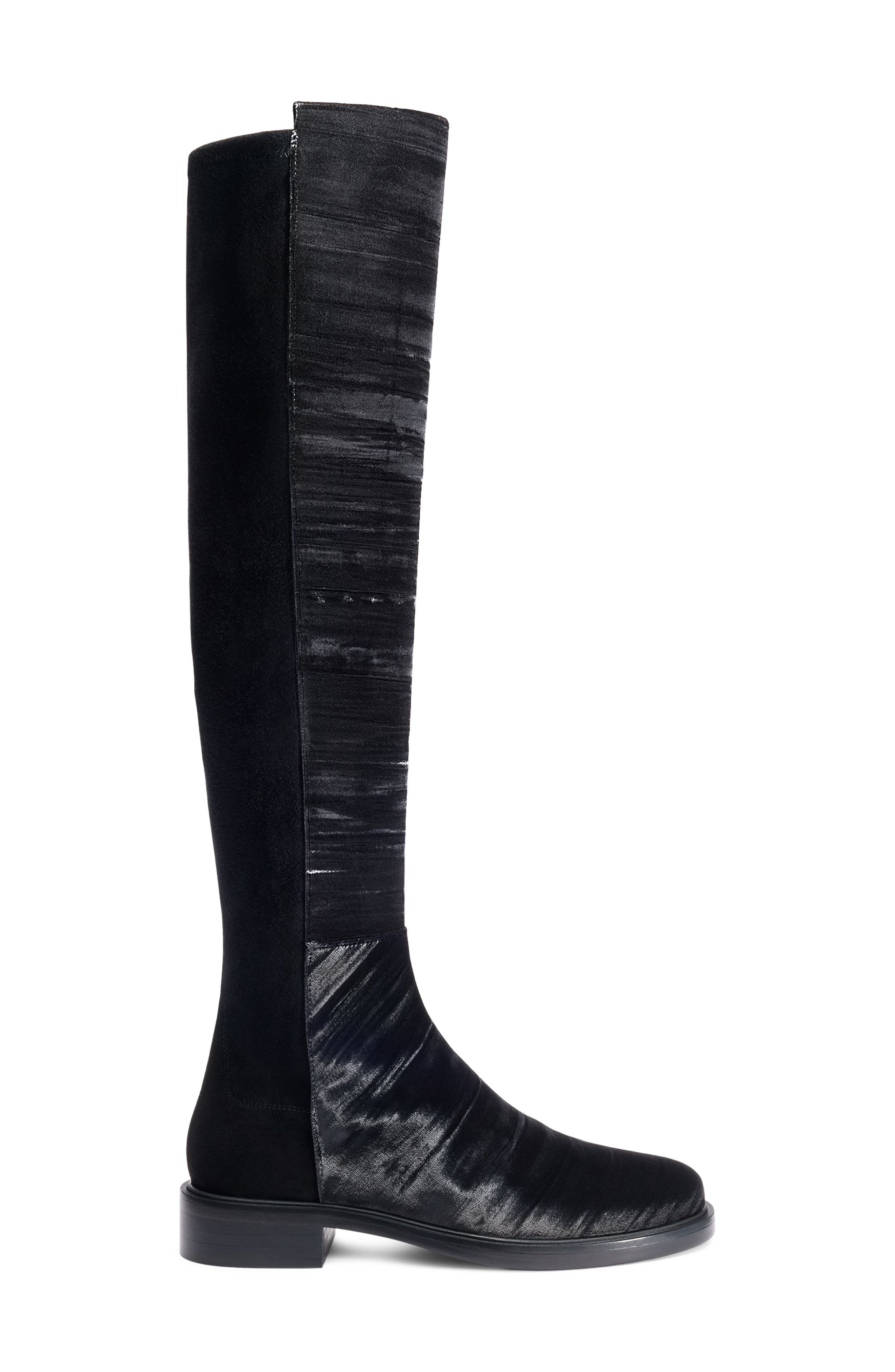 5050 Gisele Over the Knee Boot, Alternate, color, BLACK