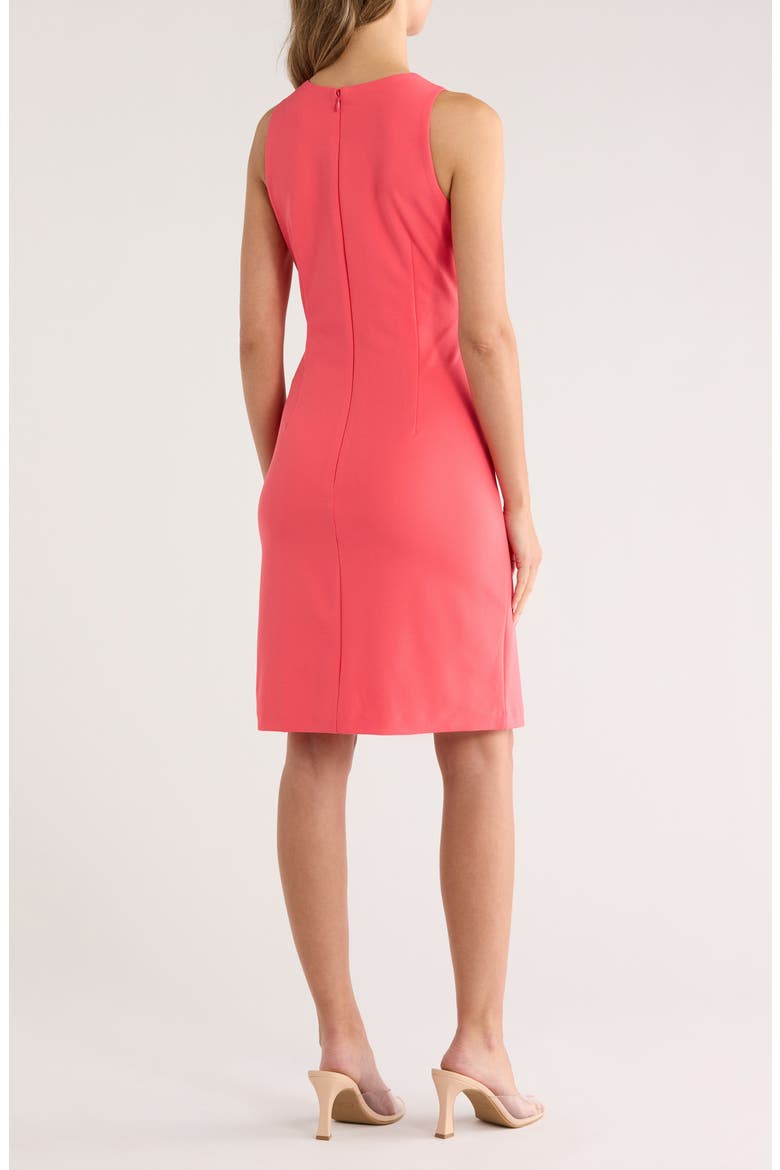 Ruffle Sleeveless Sheath Dress, Alternate, color, CORAL