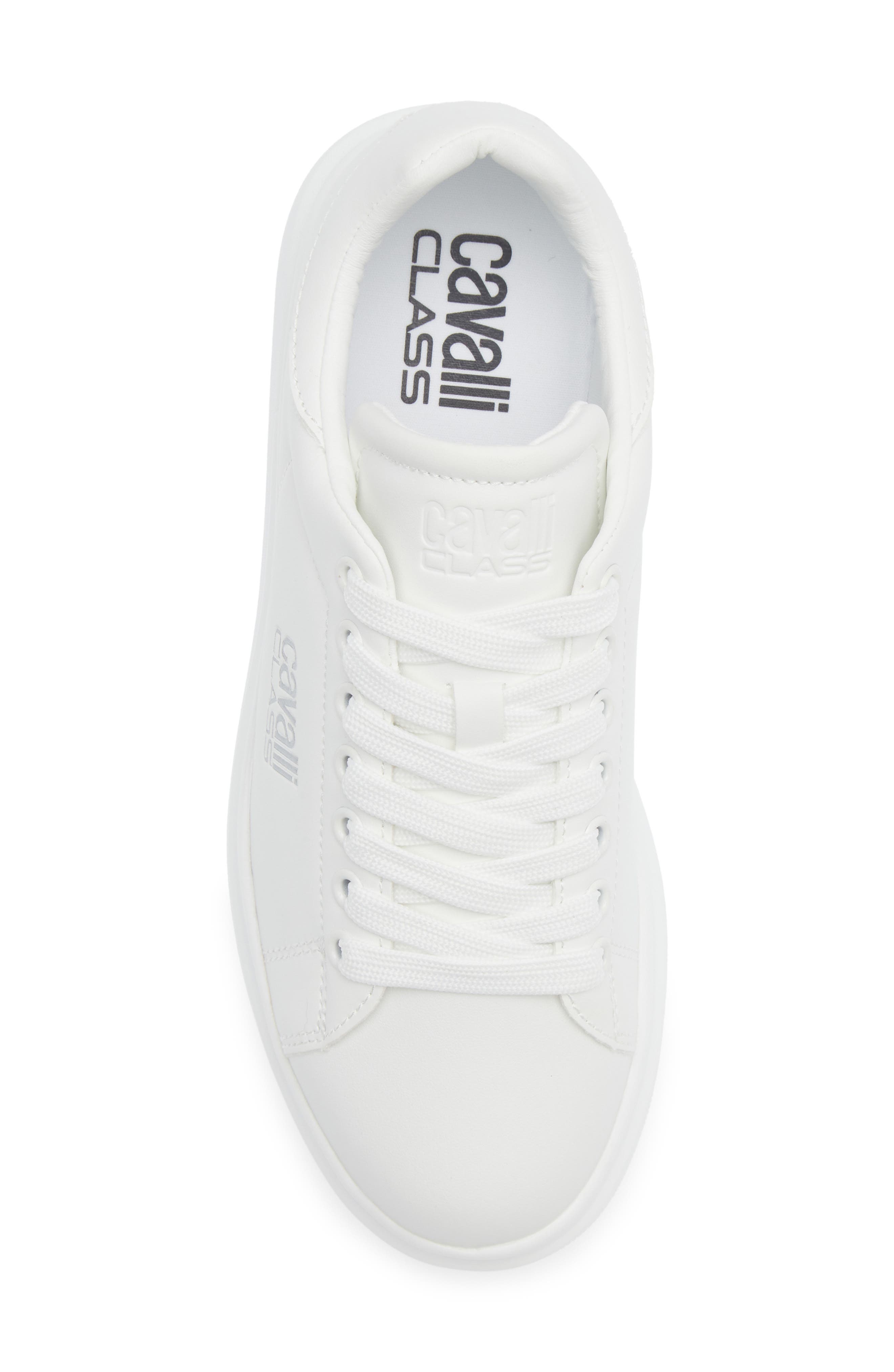 Roberto Cavalli Low Top Sneaker, Alternate, color, White