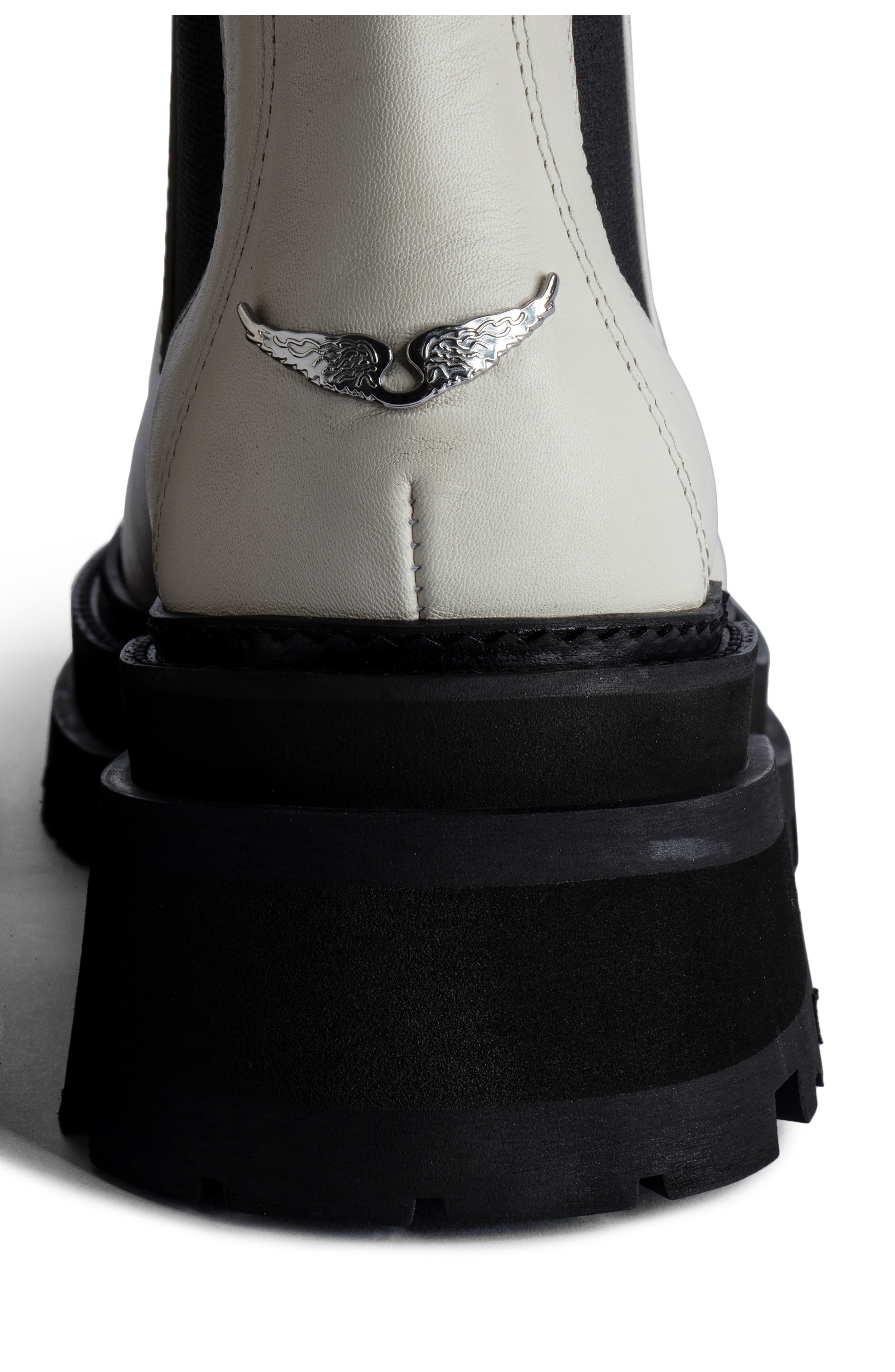 Zadig & Voltaire Ride Chelsea Boot, Alternate, color, Ice