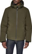 DKNY Stretch Hooded Puffer Jacket