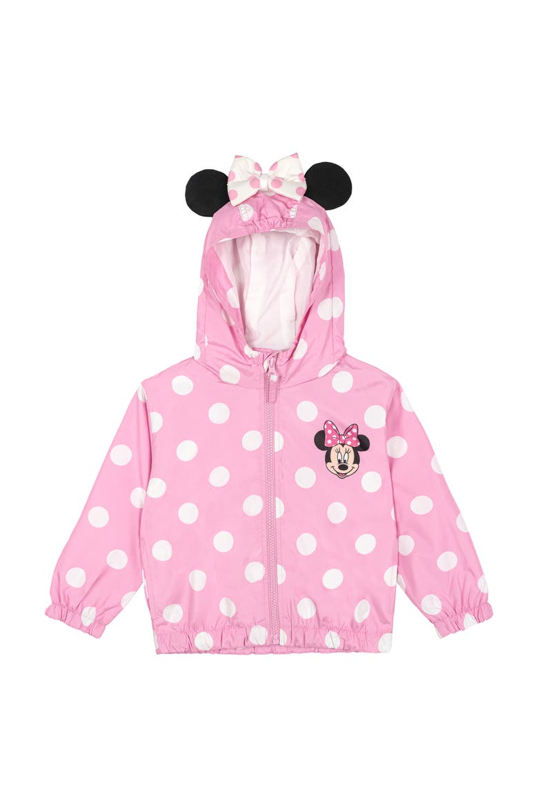 Minnie Mouse Cosplay Hooded Windbreaker Jacket, Main, color, Minnie Mouse Light