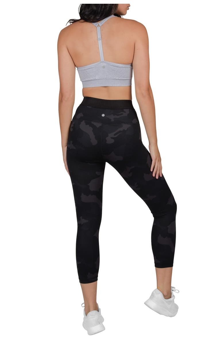 90 DEGREE BY REFLEX Lux Supportive Waistband Capri Leggings, Alternate, color, 