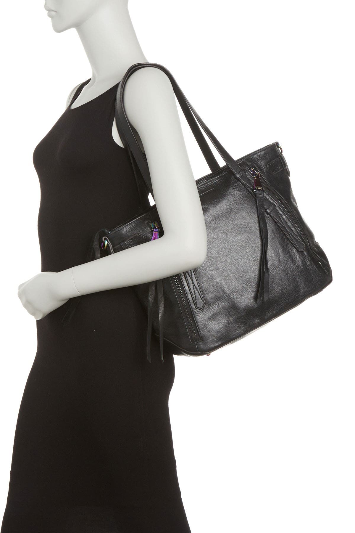 AIMEE City Slicker Leather Tote Bag, Alternate, color, 