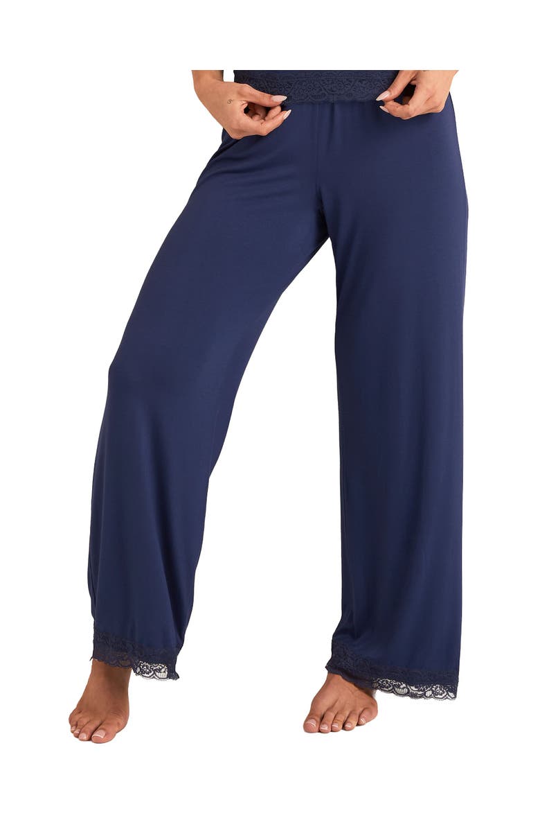 Adore Me Suzanna Pajama Cami And Pants Set, Alternate, color, Dark Blue