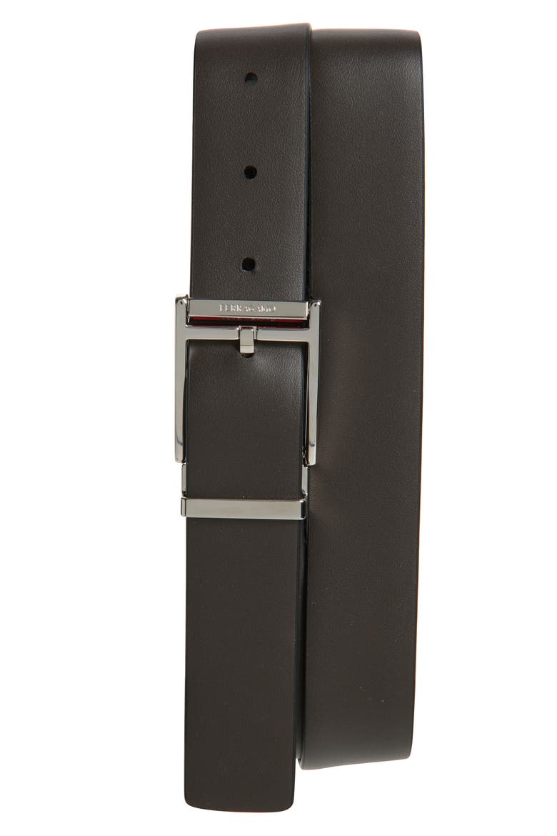 Reversible Leather Belt, Alternate, color, NERO/ T.MORO