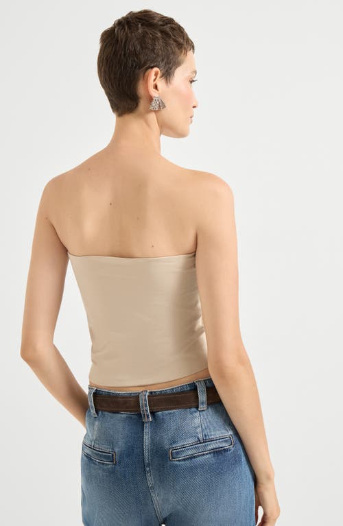 Brunello Cucinelli Bandeau Top In Neutral
