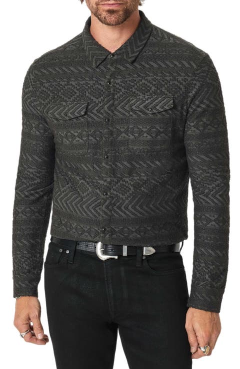 Glover Textured Snap-Up Western Shirt