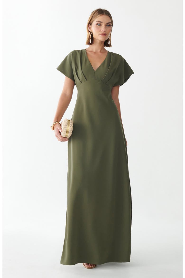 Aura Maxi Dress, Alternate, color, Olive