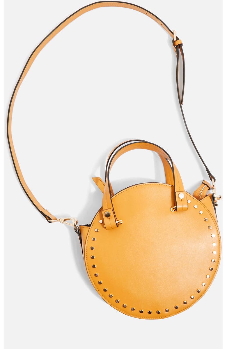 Topshop Taylor Circle Stud Tote Bag, Alternate, color,