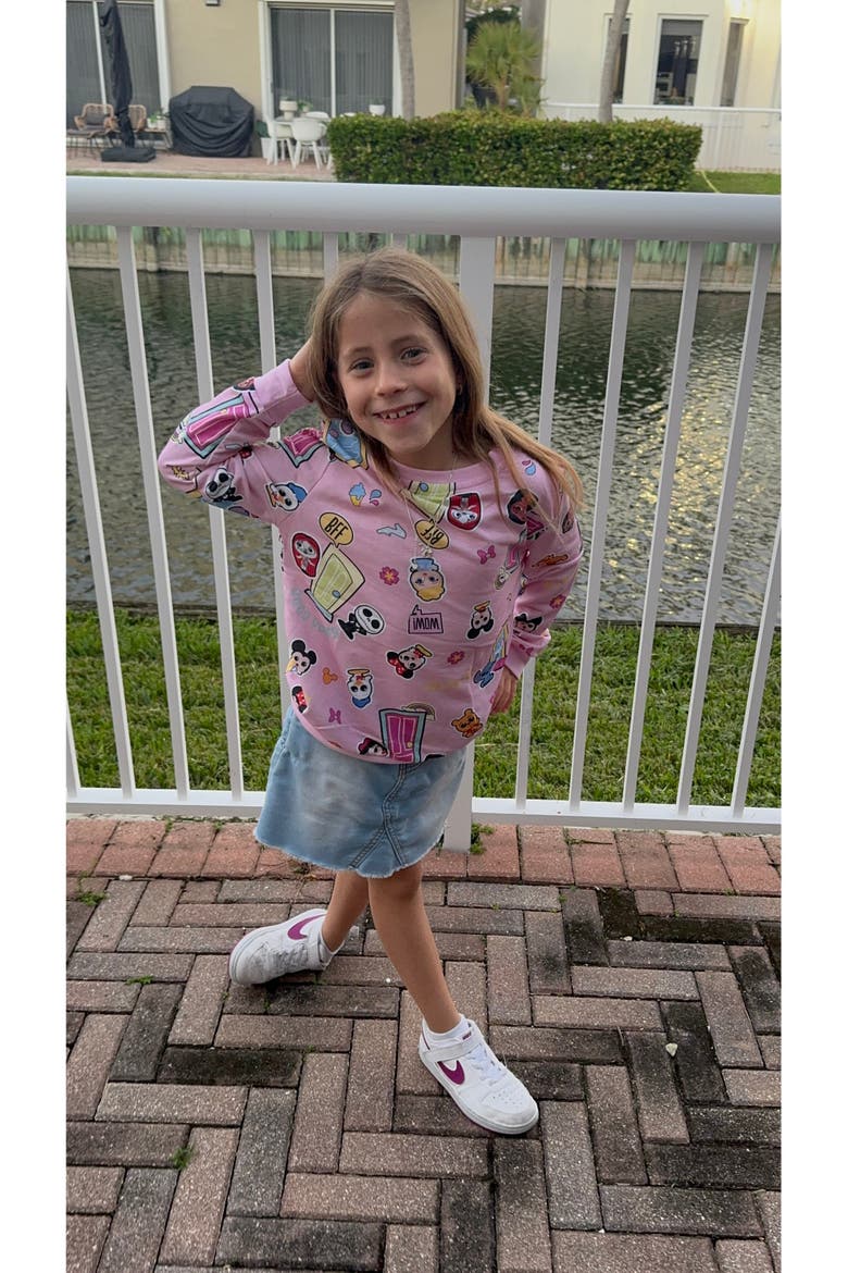Pullover Sweatshirt, Alternate, color, Pink Doorables