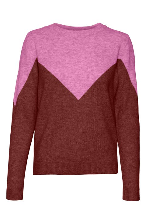 Plaza Colorblock Crewneck Sweater