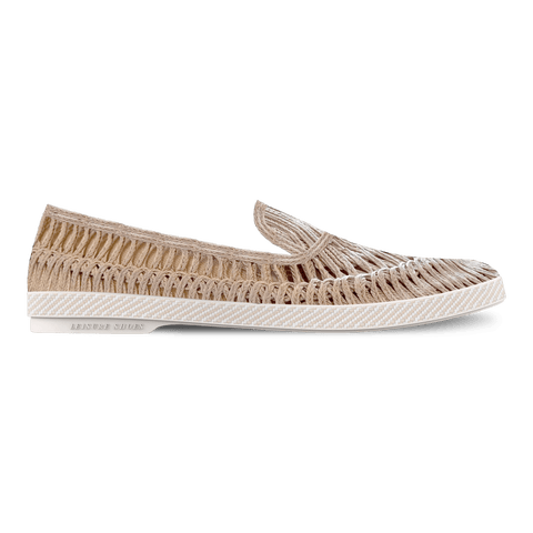 Braided Raffia Slip-On Loafer